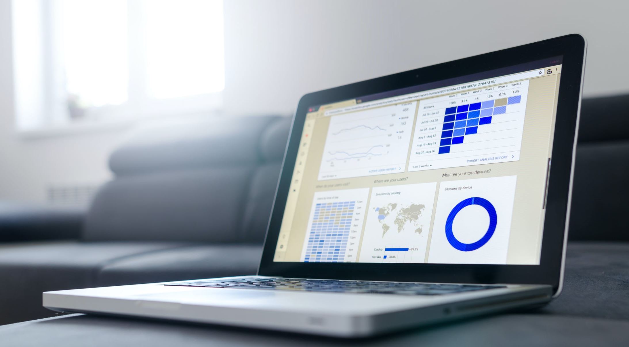 Computer with data on it